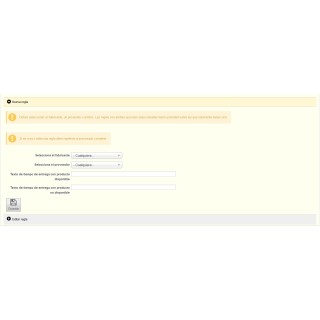 Tiempos de entrega por proveedor y fabricante